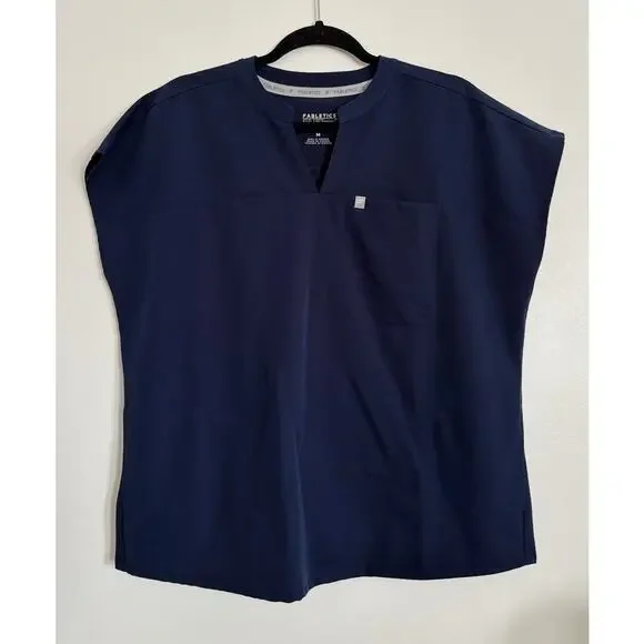 {SET} Navy Fabletics Evolve Scrub Top and Ion Scrub Pants M - Picture 6 of 8